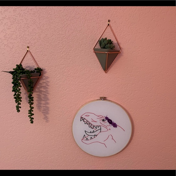 RAWRfully cute hand-stitched art! - Picture 3 of 3